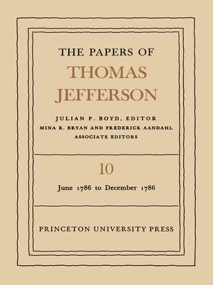 cover image of The Papers of Thomas Jefferson, Volume 10